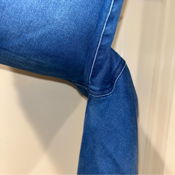 Tissini Womens Colombian Butt Lifting Stretch Jeans size 13 4 side buttons - Picture 10 of 11